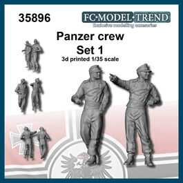 35896 Panzer crew, set 1, 1/35 scale.