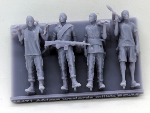 48471 African warlords militia, 1/48 scale.