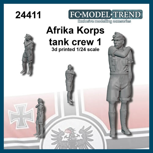 24411 Afrika Korps tank crew , 1/24 scale.