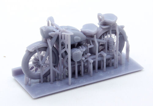 48468  Soviet motorcycle WWII M-72, 1/48 scale.