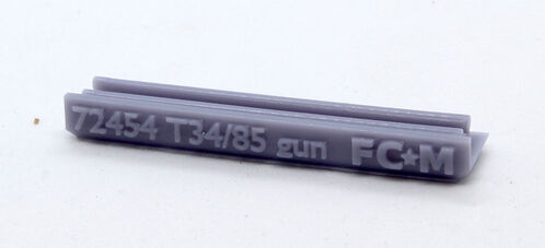 72454 T34/85 gun barrel, 2 units. 1/72 scale.