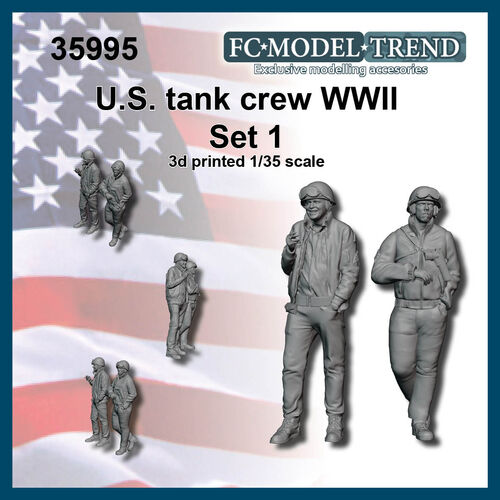 35995 Tripulación de carro USA WWII, set 1. Escala 1/35.