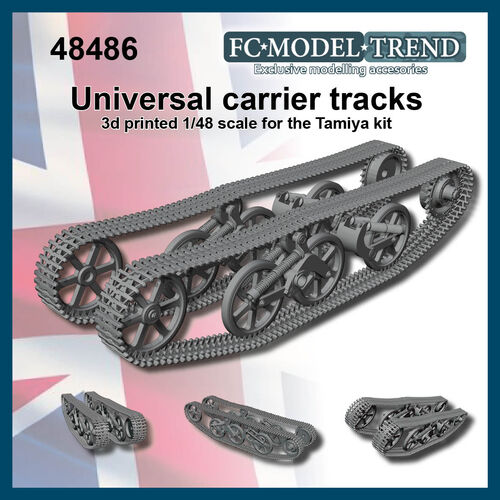 48486 Cadenas y tren de rodaje para Bren carrier de Tamiya, escala 1/48.