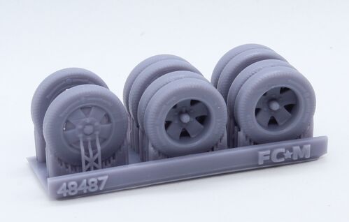 48487 Gaz AAA weighted wheels, 1/48 scale.