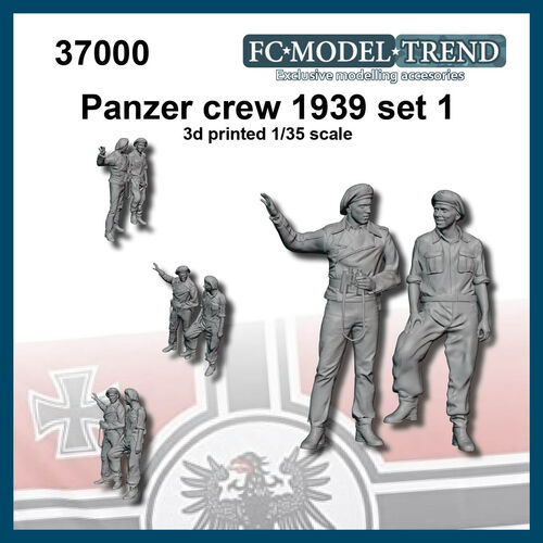 37000 German tank crew 1939, set 1. 1/35 scale.