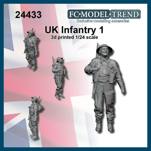 24433 UK Soldier WWII, 1/24 scale.