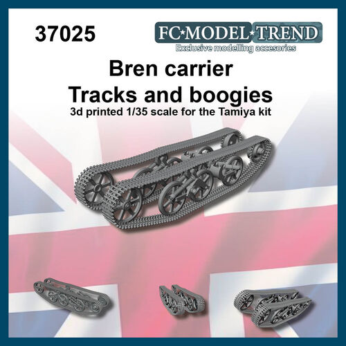 37025 Bren carrier tracks and boogies, 1/35 scale.