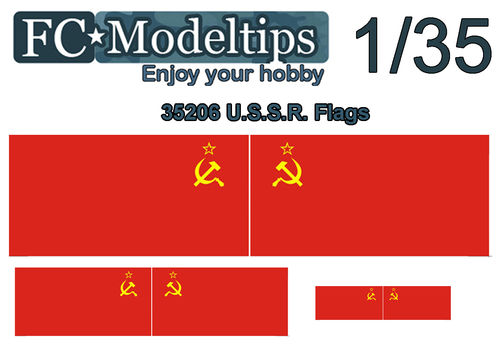 35206 Adaptable decal flag USSR