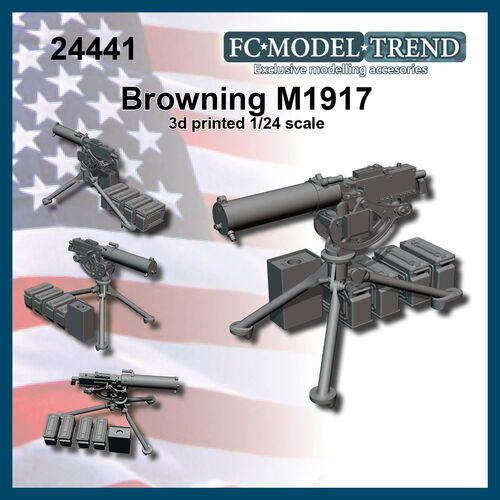 24441 Browning M1917, 1/24 scale.