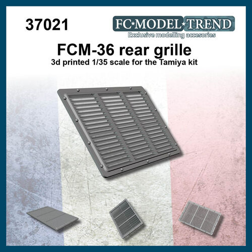 37021 FCM-36 rear upper grille. 1/35 scale.