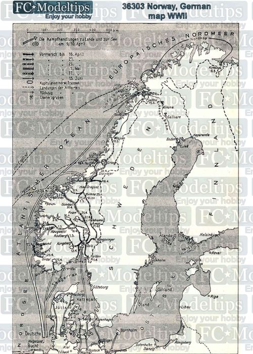 base, mapa alemn de Noruega