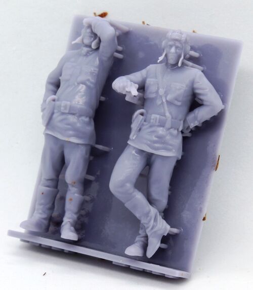 37006 Tripulacin de tanque sovitica WWII, set 1. Escala 1/35.