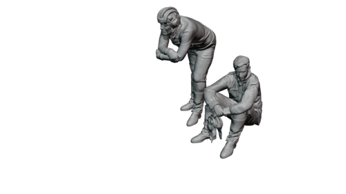 37007 Soviet tank crew WWII set 2. 1/35 scale.