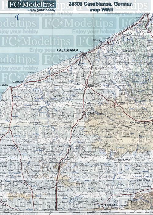 Base Mapa alemn de Casablanca, WWII