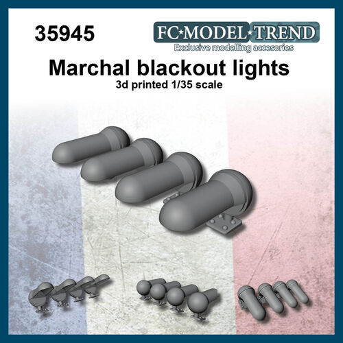 35945 Lamparas "blackout" Marchal, escala 1/35.