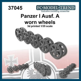 37045 Panzer I Ausf A worn wheels. 1/35 scale.