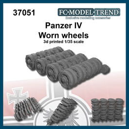 37051 Panzer IV worn wheels. 1/35 scale.