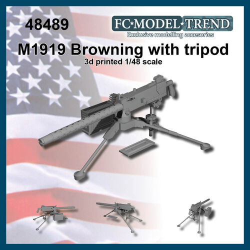 48489 M1919 Browning, escala 1/48.