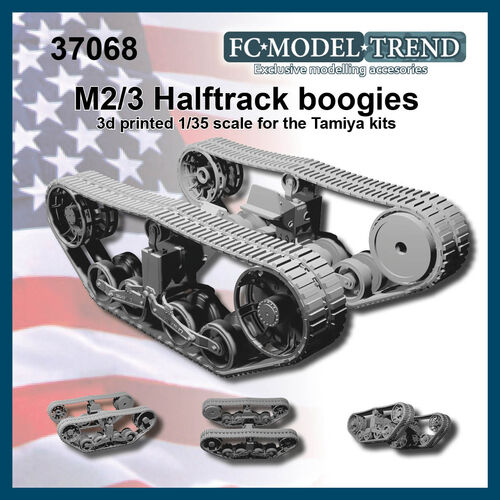 37068 Boogies para semiorigasM2/M3, escala 1/35.
