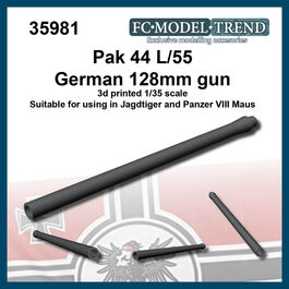 35981 Pak 44 L/55 gun for Jagdtiger, 1/35 scale.