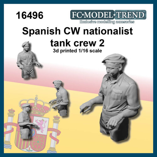 16496 Nationalist tank crew 2 SCW, 1/16 scale.