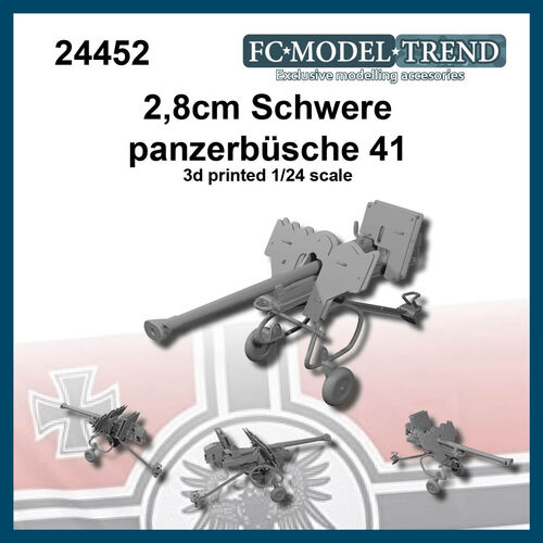 24452 2,8 cm schwere panzerbüchse 41, escala 1/24.