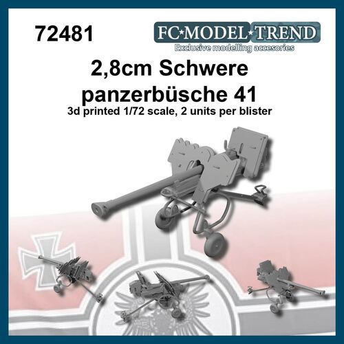 72481 2,8 cm schwere panzerbchse 41, 1/72 scale.