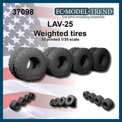 37098 LAV 25, weighted tires, 1/35 scale.