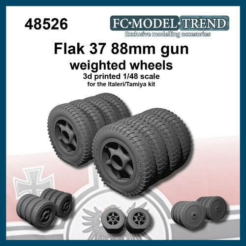 48513 Flak 18, weighted wheels, 1/48 scale.