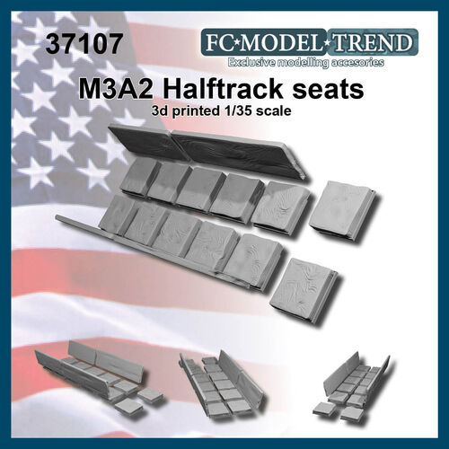 37107 M3A2 haltrack, asientos. Escala 1/35.