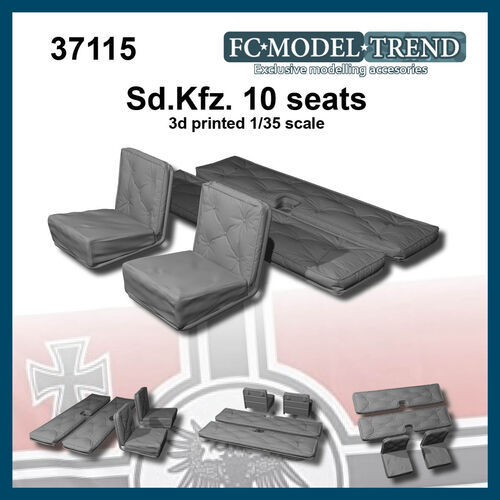 37115 Sdkfz 10 Demag, asientos, escala 1/35.