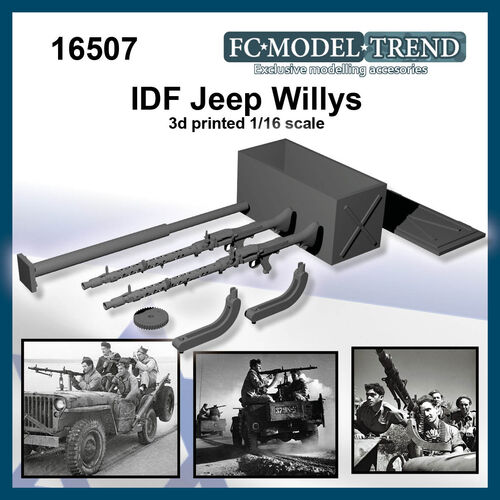 16507 IDF Jeep, 1/16 scale.