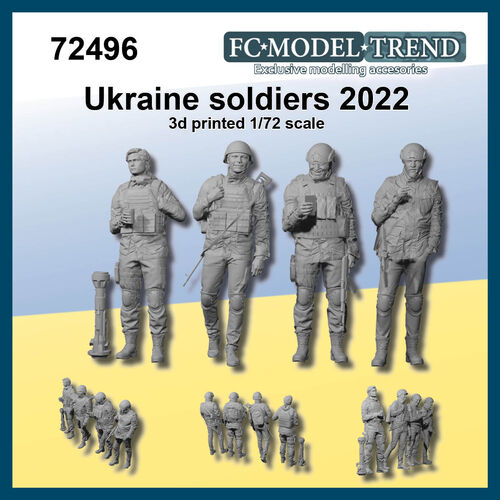 72496 Soldados Ucrania 2022, escala 1/72.