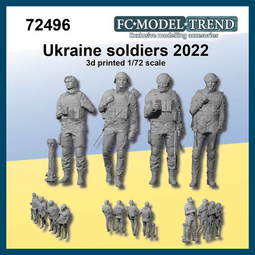 72496 Ukrainian soldiers 2022, 1/72 scale.