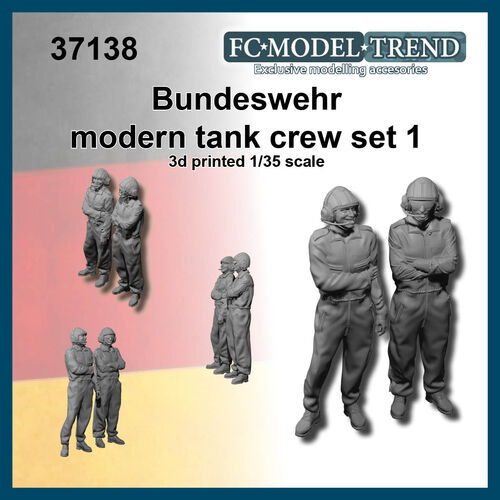 37138 German modern tank crew, set 1. 1/35 scale.