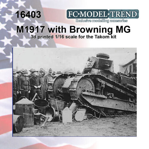 16403 M1917 con ametralladora Browning, escala 1/16
