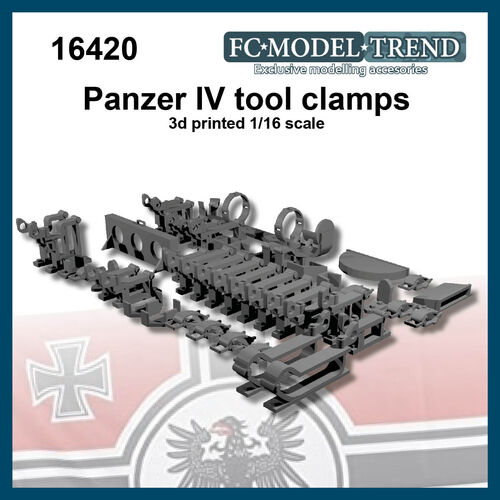 16420 Panzer IV tool clamps, 1/16 scale