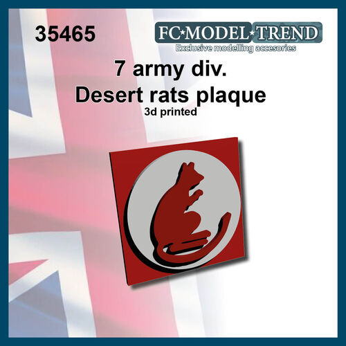 35465 "Desert rats" plaque