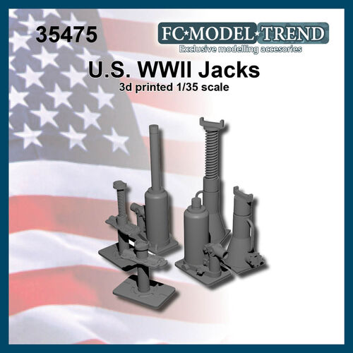 35475 Hydraulic jacks USA WWII, 1/35 scale
