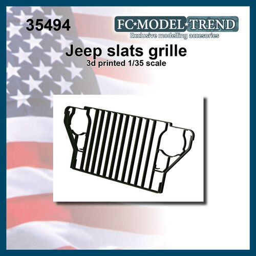 35494 Willys Jeep slats grille, 1/35 scale