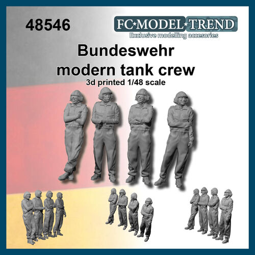 48546 Bundeswehr tripulación tanque moderna, escala 1/48.