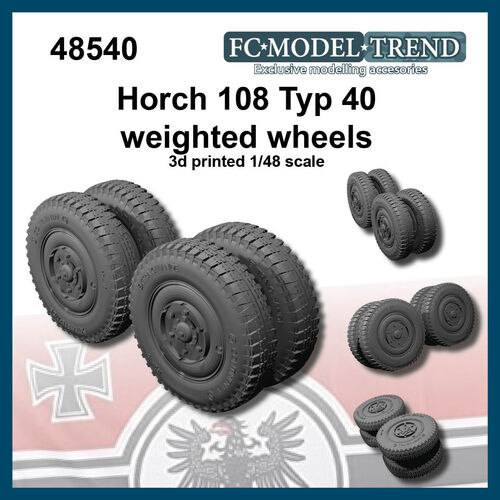 48540 Horch 108 typ A, ruedas con peso, escala 1/48.