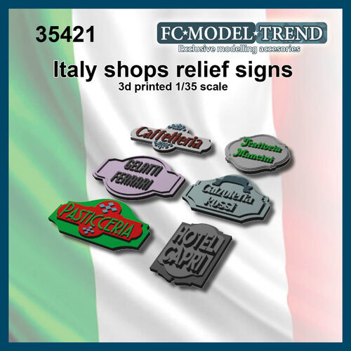 35521 Carteles comerciales Italia, escala 1/35