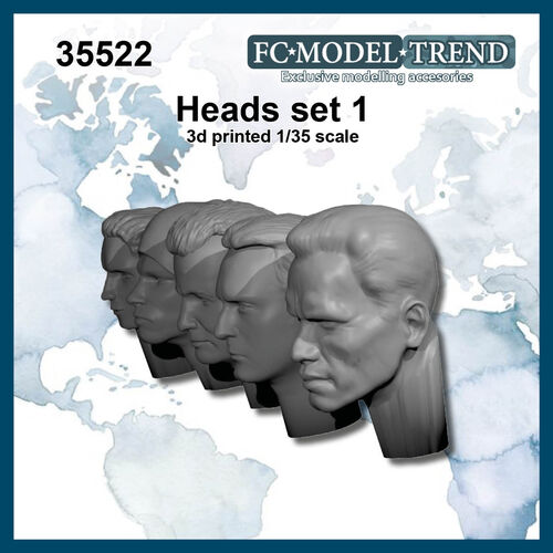 35522 Heads set 1, 1/35 scale