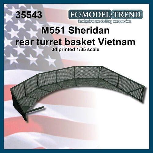 35543 M551 Sheridan rear turret basket, Vietnam, 1/35 scale
