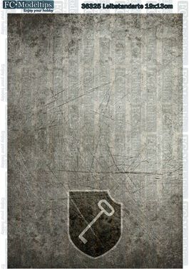 36325 Printed self adhesive base Leibstandarte 19x13cm