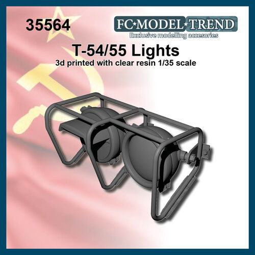 35564 T54A, T55 and T62front lights, 1/35 scale