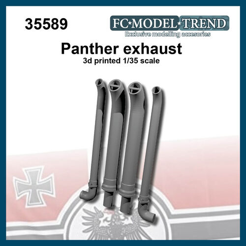 35589 Panther/Jagdpanther exhausts, 1/35 scale