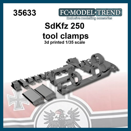 35633 Anclajes de herramientas para el Sd.Kfz 250, escala 1/35