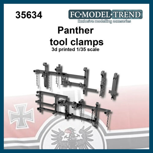 35634 Panther/Jagdpanther rack de herramientas. Escala 1/35